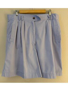 PRICE FIRM Vintage 90s Karen Scott High Rise Shorts Light Blue 16 0X Plus Size